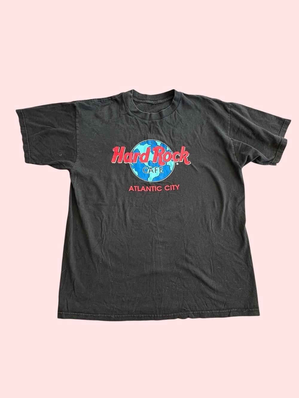 Hard Rock Cafe Atlantic City Black Graphic T-Shirt xL tee